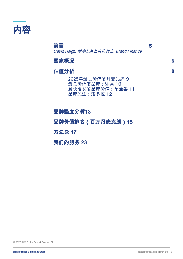 丹麦最具价值和最强大品牌50强的2025年度报告(英)
